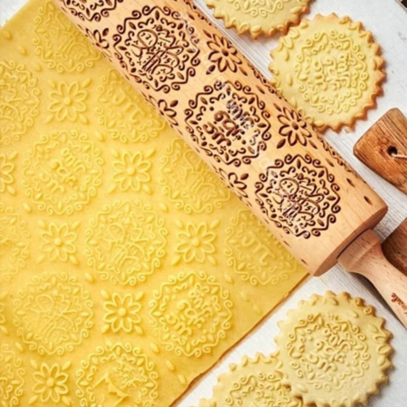 Rolo Modelador Decorativo Para Receitas De Natal