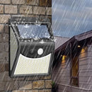 Luminária De Led Solar À Prova D'água Com Sensor De Movimento