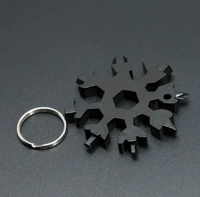 Chave Multifuncional Floco de Neve 18 Em 1 | Snowflake Tool