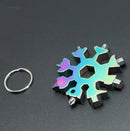 Chave Multifuncional Floco de Neve 18 Em 1 | Snowflake Tool